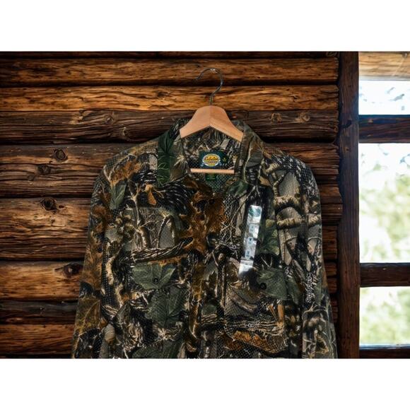 Cabela’s Seclusion 3D Camo Shirt Men’s M Reg VTG Deadstock NWT Hunting Outdoor - Picture 4 of 9